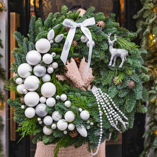 Венок новогодний «Silver»