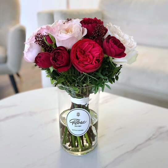 Букет Jaclyn в вазе