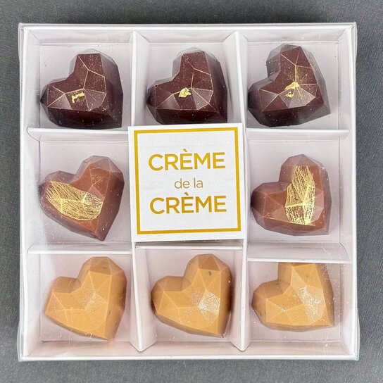 Набор конфет-сердечек ручной работы Crème de la Crème